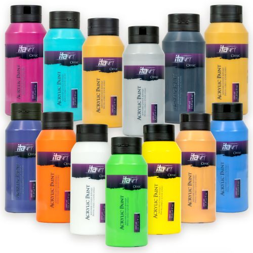 Акрилна боя ITA ART 1000ml - Различни цветове