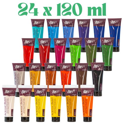 Акрилни бои 24 цвята х 120мл