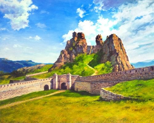Рисуване по номера - Белоградчишка крепост, 40х50см