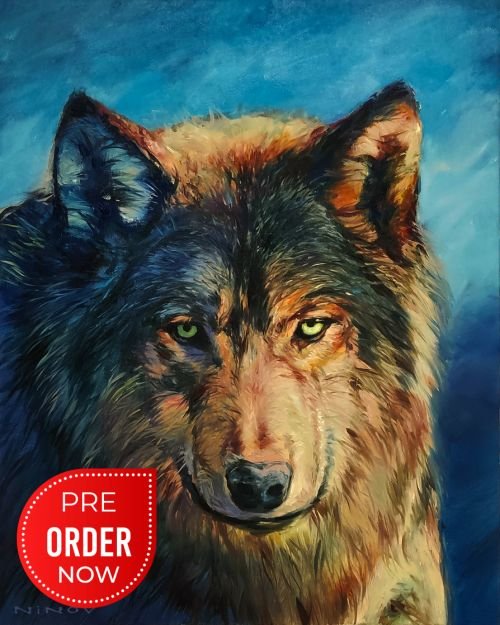 Рисуване по номера - Вълкът, 40х50см