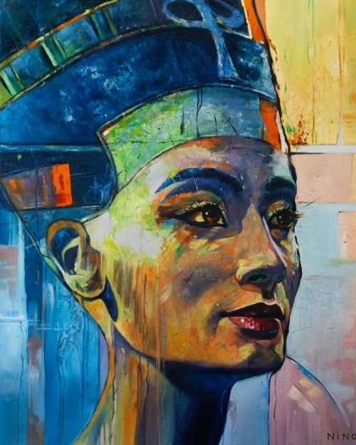 Рисуване по номера - Нефертити, 40х50см