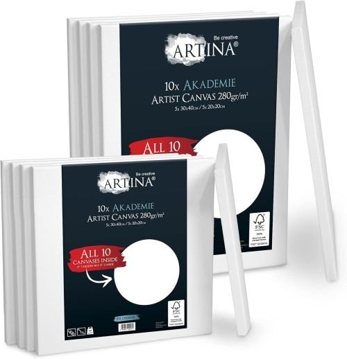 Комплект платна за рисуване Artina Гренобъл 10 броя със сертификат FSC®