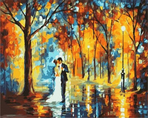 Рисуване по номера - Есенна сватба, 40х50см