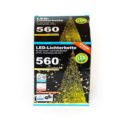 Коледни LED лампички с адаптер 560бр - 11м